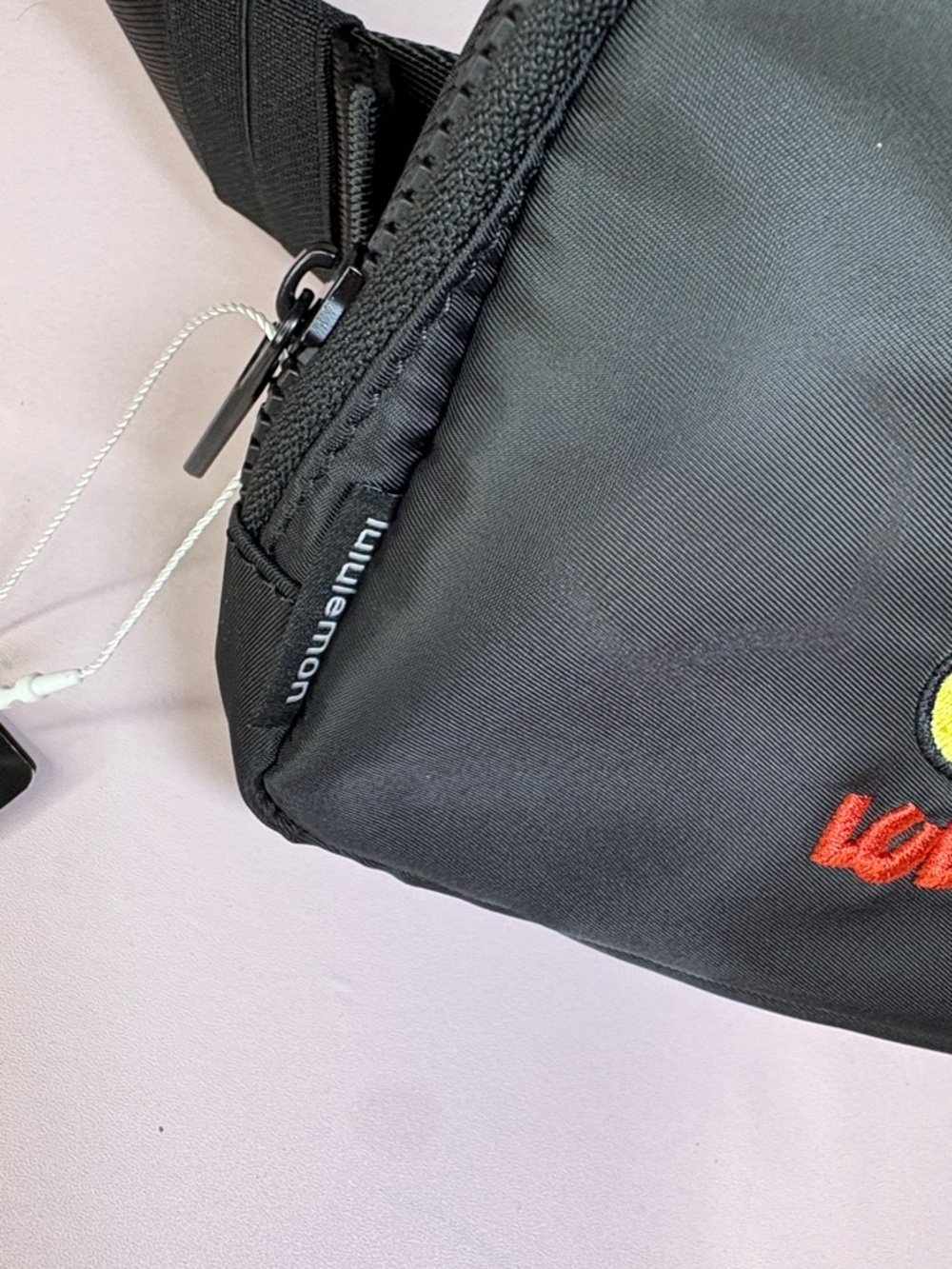 lululemon athletica Black Belt Bag with Embroidered Mickey🖤 - Picture 3 of 15